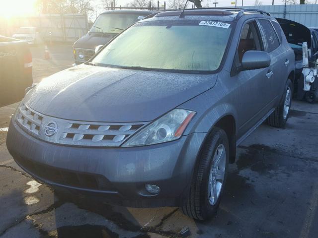 JN8AZ08T05W317133 - 2005 NISSAN MURANO SL CHARCOAL photo 2