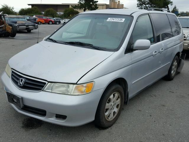 5FNRL18004B134507 - 2004 HONDA ODYSSEY EX SILVER photo 2