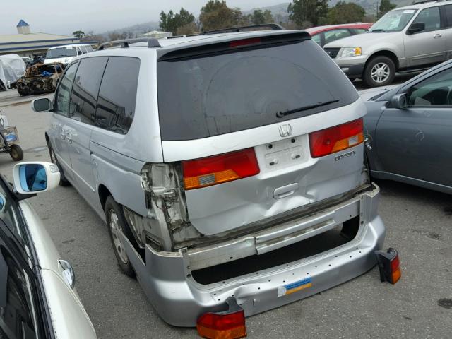 5FNRL18004B134507 - 2004 HONDA ODYSSEY EX SILVER photo 3