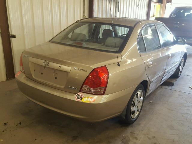 KMHDN46D46U311478 - 2006 HYUNDAI ELANTRA GL GOLD photo 4