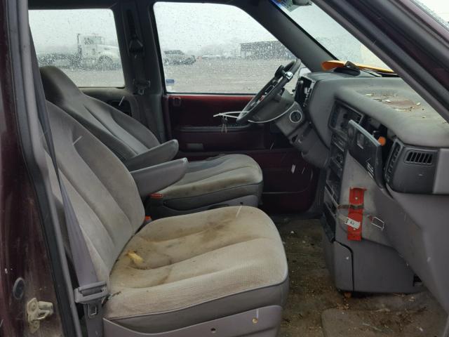 2P4GH45R3PR330264 - 1993 PLYMOUTH VOYAGER SE BURGUNDY photo 5