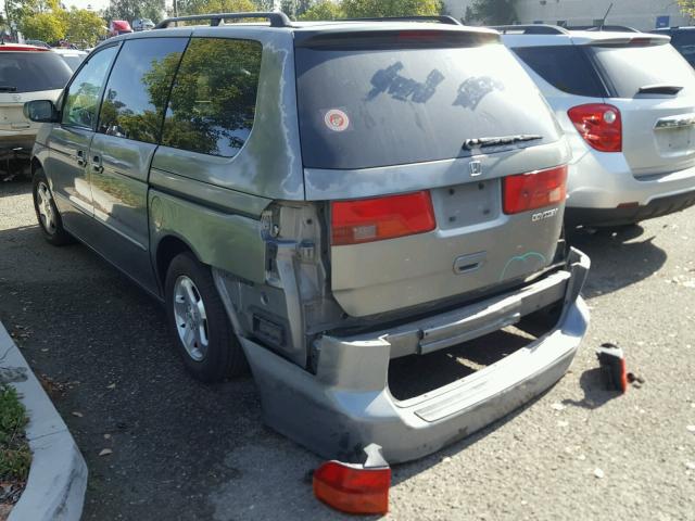 2HKRL18731H606905 - 2001 HONDA ODYSSEY EX CHARCOAL photo 3