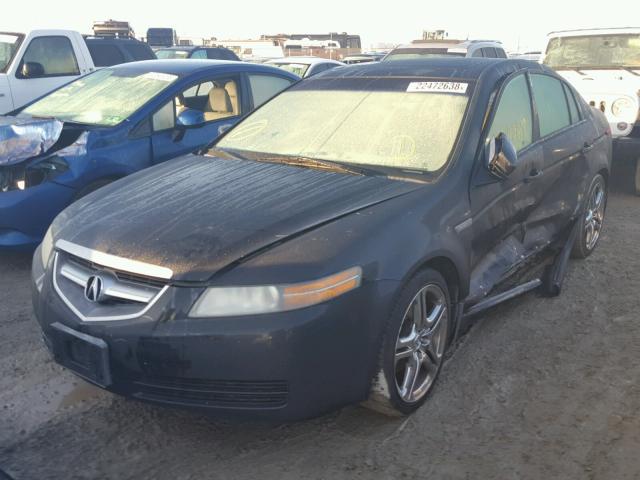 19UUA66265A059521 - 2005 ACURA TL BLACK photo 2