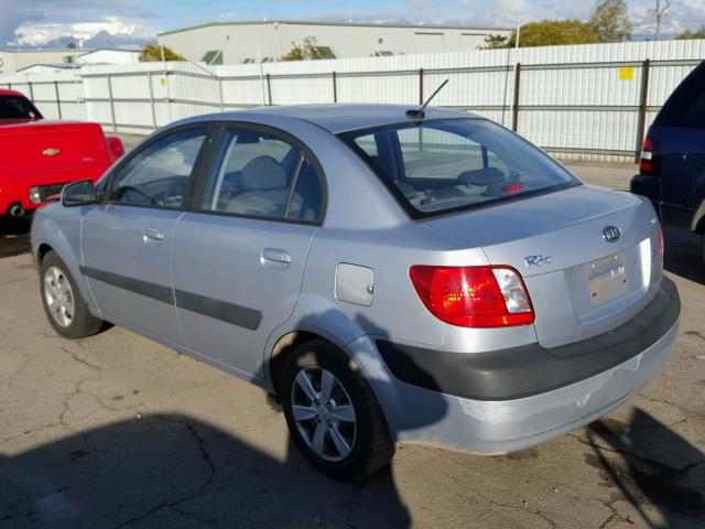 KNADE223396482380 - 2009 KIA RIO BASE SILVER photo 3