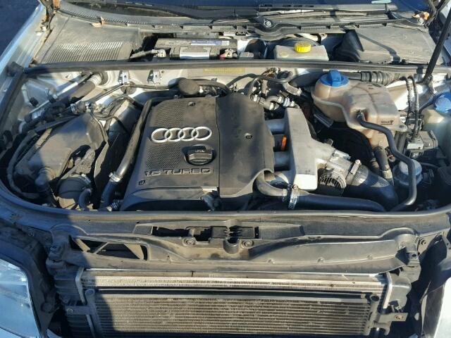 WAULC68E54A290059 - 2004 AUDI A4 1.8T QU SILVER photo 7