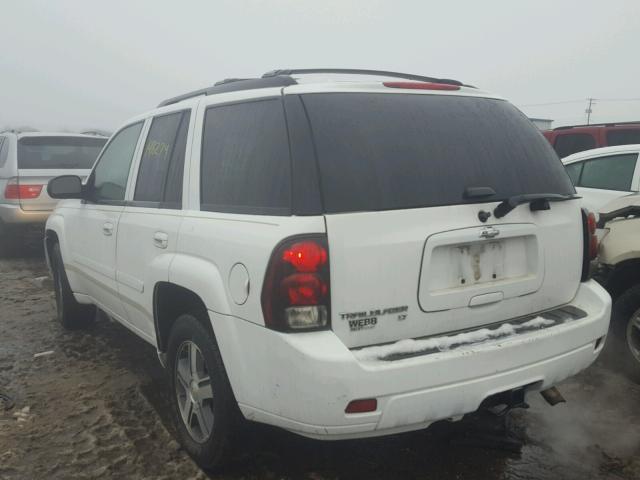 1GNDT13S172268606 - 2007 CHEVROLET TRAILBLAZE WHITE photo 3