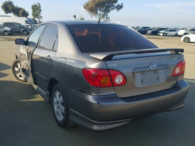 1NXBR32E04Z271501 - 2004 TOYOTA COROLLA CE GRAY photo 3