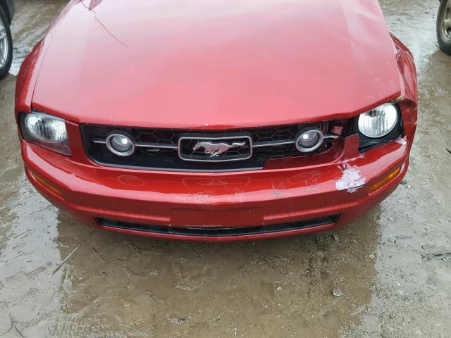 1ZVHT80N675351171 - 2007 FORD MUSTANG RED photo 7