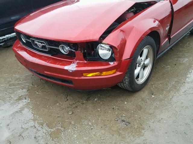 1ZVHT80N675351171 - 2007 FORD MUSTANG RED photo 9