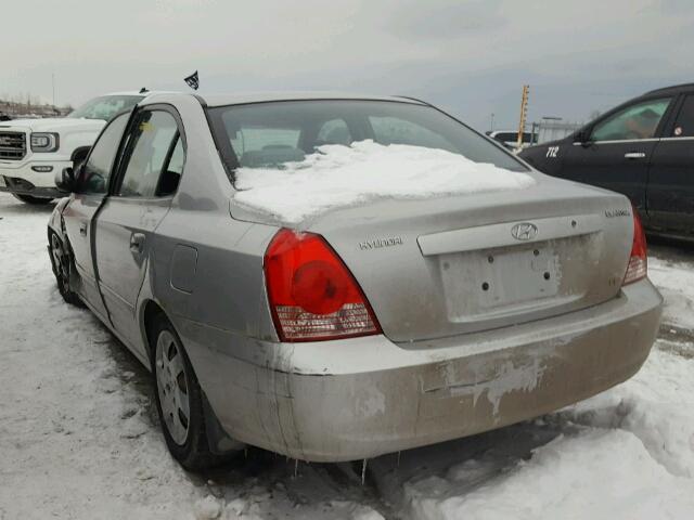 KMHDN45D56U158322 - 2006 HYUNDAI ELANTRA GL SILVER photo 3