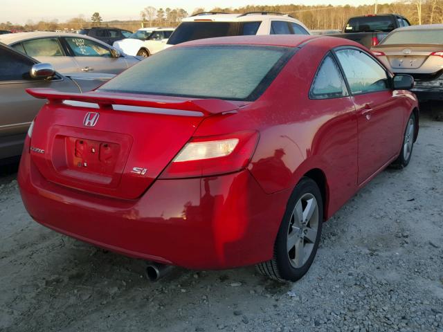 2HGFG128X7H541854 - 2007 HONDA CIVIC EX RED photo 4