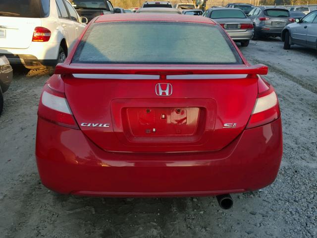 2HGFG128X7H541854 - 2007 HONDA CIVIC EX RED photo 9