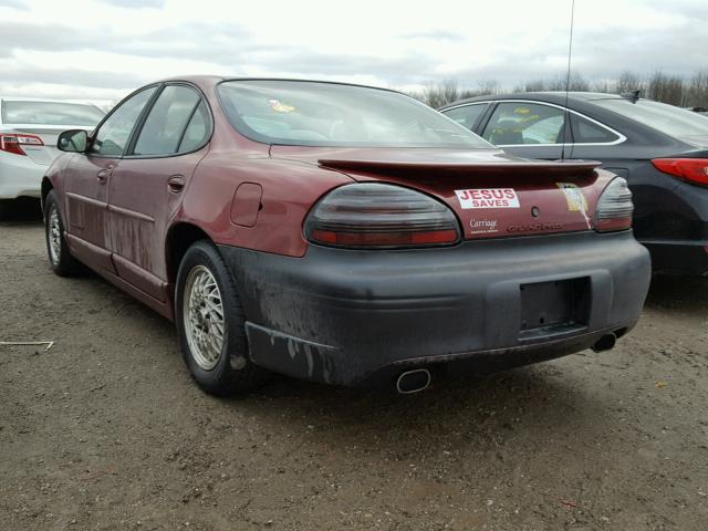 1G2WP52K2YF351118 - 2000 PONTIAC GRAND PRIX BURGUNDY photo 3
