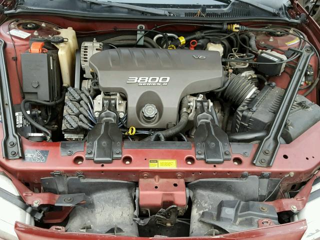 1G2WP52K2YF351118 - 2000 PONTIAC GRAND PRIX BURGUNDY photo 7
