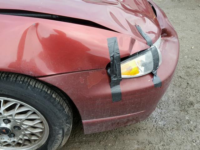 1G2WP52K2YF351118 - 2000 PONTIAC GRAND PRIX BURGUNDY photo 9