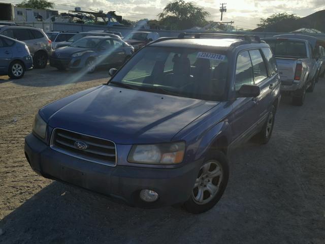 JF1SG63623H716711 - 2003 SUBARU FORESTER 2 BLUE photo 2