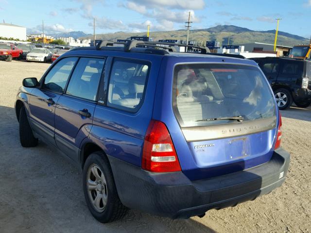 JF1SG63623H716711 - 2003 SUBARU FORESTER 2 BLUE photo 3