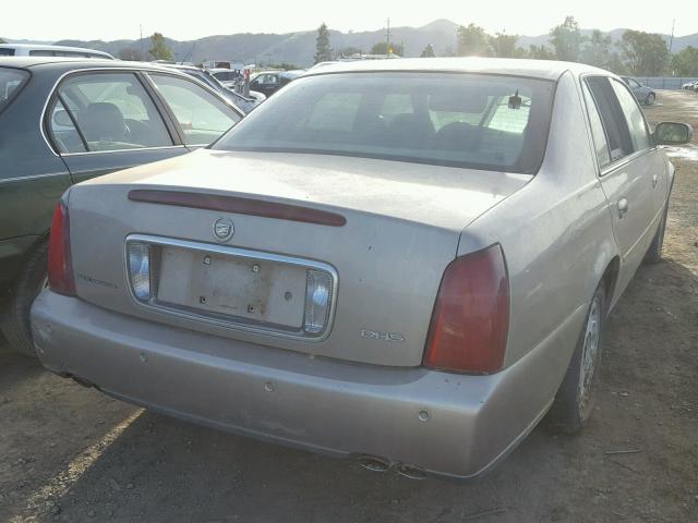 1G6KE57YX2U150845 - 2002 CADILLAC DEVILLE DH BROWN photo 4