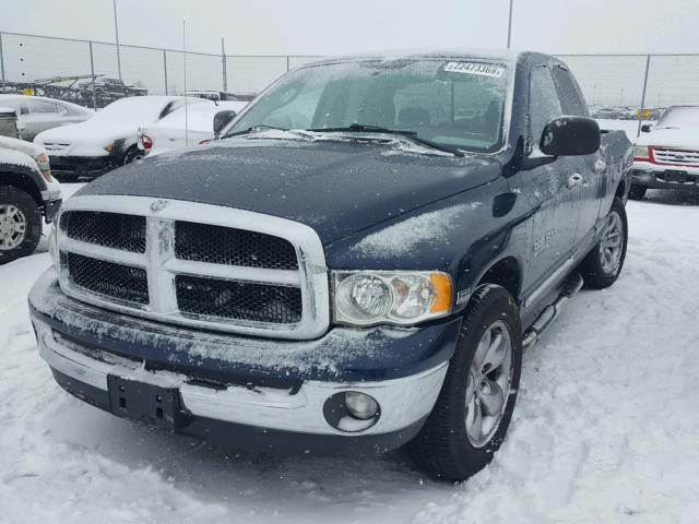 1D7HA18D95J595693 - 2005 DODGE RAM 1500 S BLUE photo 2