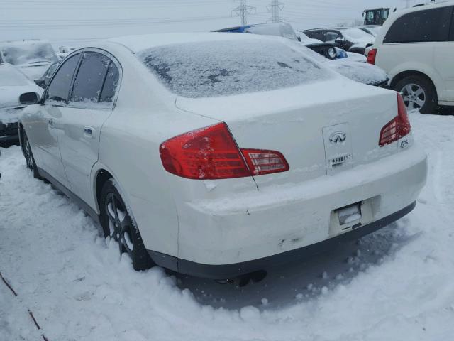 JNKCV51E13M020985 - 2003 INFINITI G35 WHITE photo 3