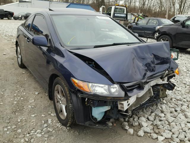 2HGFG12828H582206 - 2008 HONDA CIVIC EX BLUE photo 1