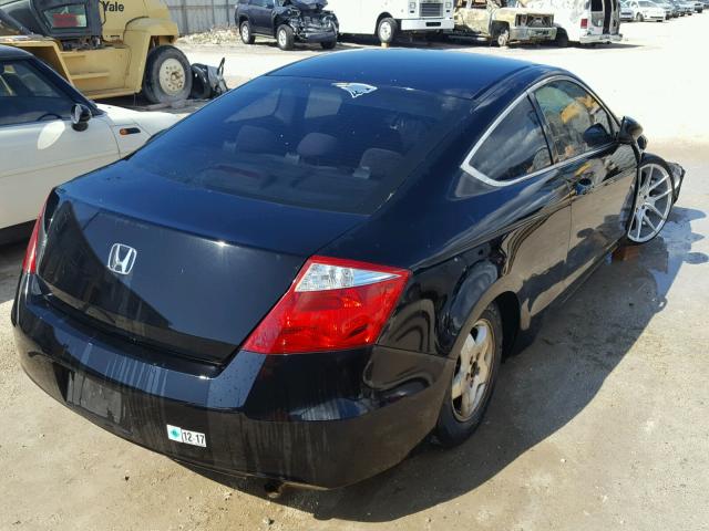 1HGCS123X9A020043 - 2009 HONDA ACCORD LX BLACK photo 4