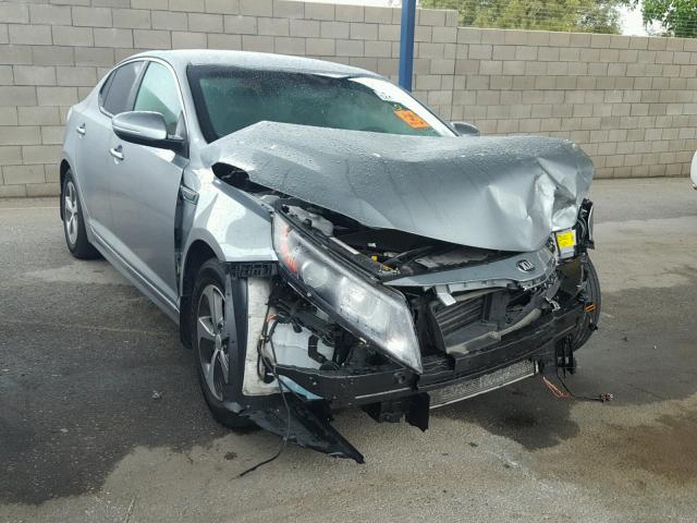 KNAGM4AD0E5070164 - 2014 KIA OPTIMA HYB GRAY photo 1