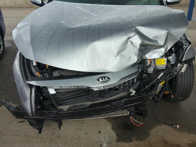 KNAGM4AD0E5070164 - 2014 KIA OPTIMA HYB GRAY photo 7