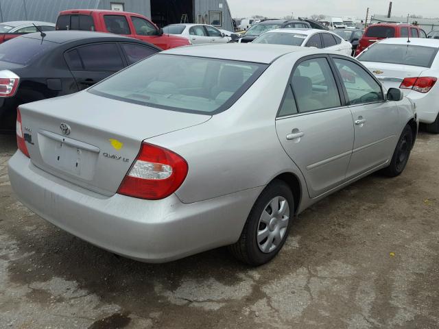 4T1BE32K44U857426 - 2004 TOYOTA CAMRY LE SILVER photo 4