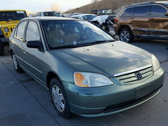 2HGES15653H548533 - 2003 HONDA CIVIC LX GREEN photo 1