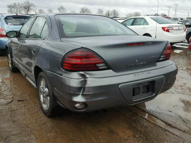 1G2NF52E83M709495 - 2003 PONTIAC GRAND AM S GRAY photo 3