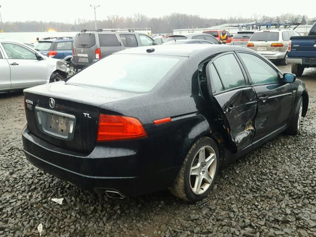 19UUA66284A034716 - 2004 ACURA TL BLACK photo 4