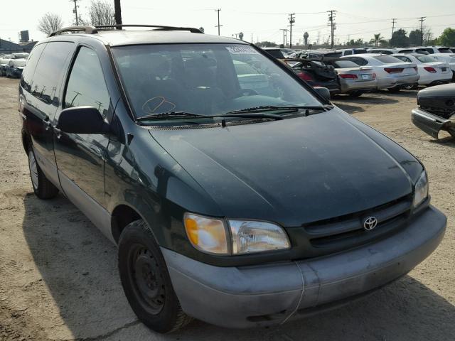 4T3ZF19C5XU142567 - 1999 TOYOTA SIENNA CE GREEN photo 1