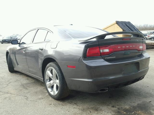 2C3CDXHG6DH714085 - 2013 DODGE CHARGER SX CHARCOAL photo 3