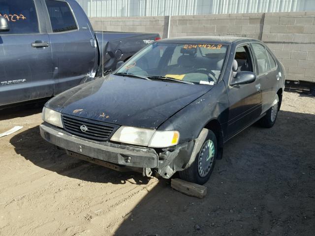 1N4AB41DXVC784741 - 1997 NISSAN SENTRA XE BLACK photo 2