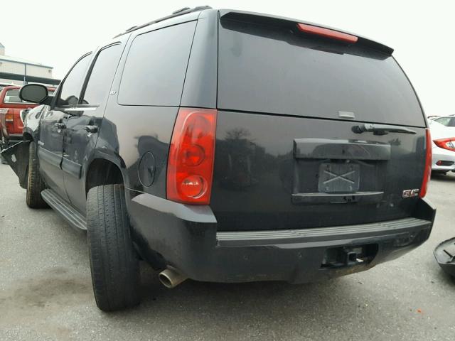 1GKFK13047J112718 - 2007 GMC YUKON BLACK photo 3