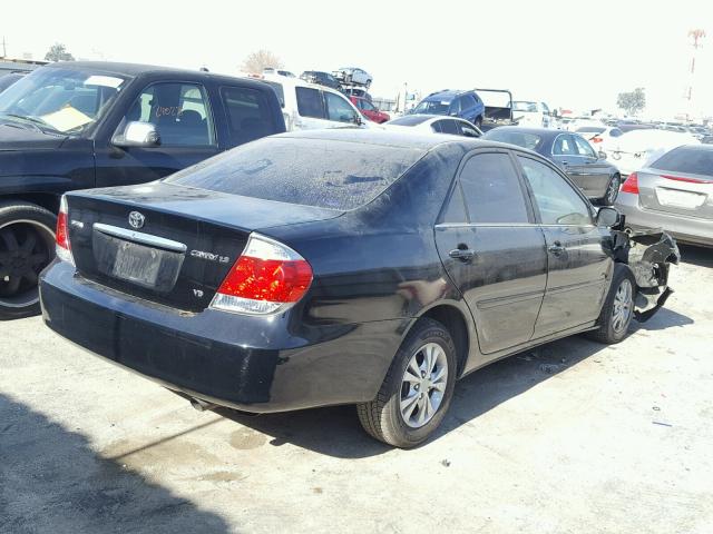 4T1BF32K25U089427 - 2005 TOYOTA CAMRY LE BLACK photo 4