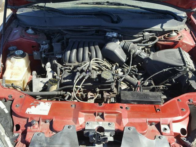 1FAFP55U71G275572 - 2001 FORD TAURUS SES BURGUNDY photo 7