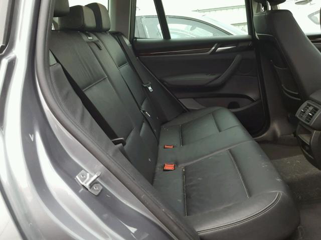 5UXWZ7C53G0T43264 - 2016 BMW X3 SDRIVE2 GRAY photo 6