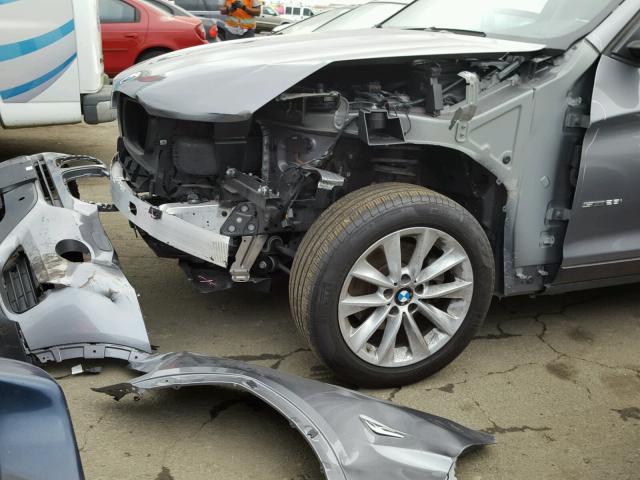 5UXWZ7C53G0T43264 - 2016 BMW X3 SDRIVE2 GRAY photo 9