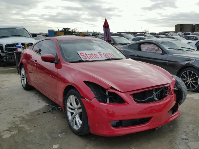 JNKCV64F99M653365 - 2009 INFINITI G37 RED photo 1