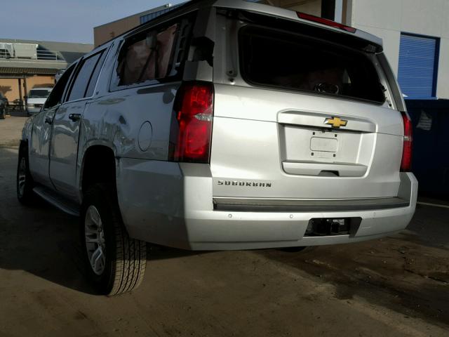 1GNSCJKC1FR539395 - 2015 CHEVROLET SUBURBAN C SILVER photo 3