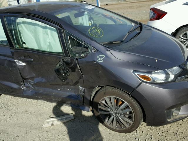 3HGGK5G83FM763333 - 2015 HONDA FIT EX GRAY photo 9