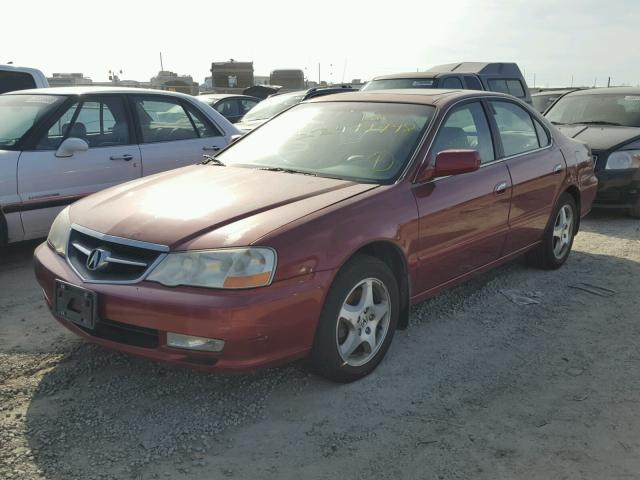 19UUA56612A000384 - 2002 ACURA 3.2TL BURGUNDY photo 2