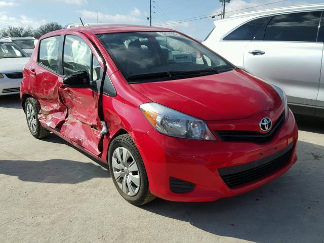 JTDKTUD32ED574563 - 2014 TOYOTA YARIS RED photo 1