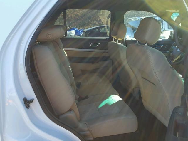 1FM5K8B89GGA13277 - 2016 FORD EXPLORER WHITE photo 6