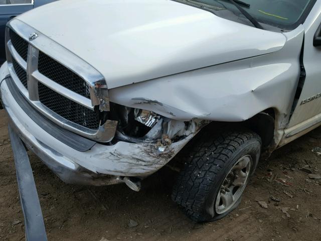 3D7KU28C53G840062 - 2003 DODGE RAM 2500 S WHITE photo 9