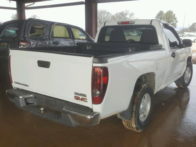 1GTCS148468117216 - 2006 GMC CANYON WHITE photo 4