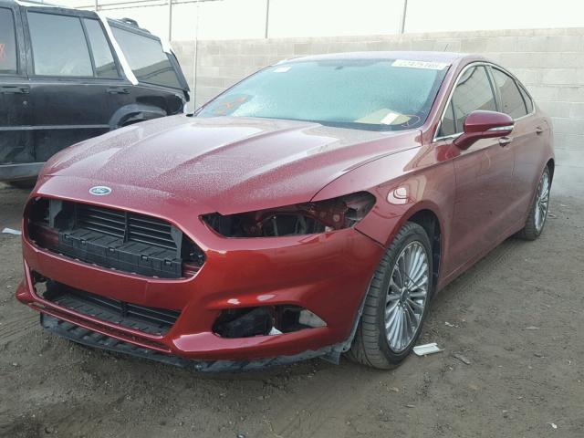 3FA6P0K9XFR132408 - 2015 FORD FUSION TIT RED photo 2