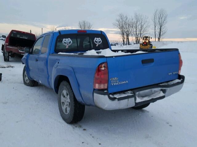 5TEUU42N67Z381238 - 2007 TOYOTA TACOMA ACC BLUE photo 3